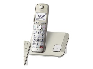 Panasonic KX-TGE250 - cordless phone - answering system with caller ID/call waiting - 3-way call capability
