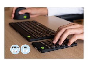 R-Go Numeric keyboard Compact break - keypad - black Input Device