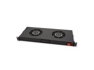 Roline - rack fan - 2 fans, with thermostat - 1U