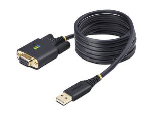 StarTech 6.6ft/2m USB to Null Modem Serial Adapter Cable, FTDI, RS232 - USB / serial cable - USB to DB-9 - 2 m