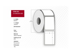 Capture - labels - 5700 label(s) - 102 x 152 mm
