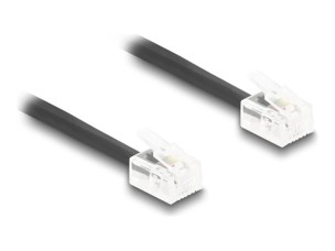 Delock phone cable - 1 m - black