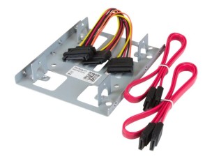 Startech 2.5" to 3.5" SATA Hard Drive Mounting Bracket Kit - Dual SATA SSDs/HDDs Mounting Bracket for Mounting Bay (BRACKET25X2) - storage bay adapter