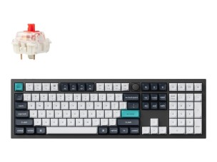 Keychron Q6 Max - keyboard - QMK/VIA, fully assembled knob, mechanical - 100% full size - carbon black Input Device