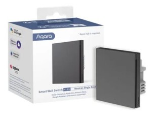 Aqara H2 - smart switch - Thread, ZigBee, Bluetooth LE - dark grey