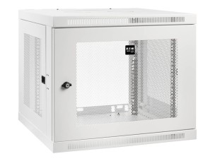Eaton Tripp Lite Series Wallmount Rack Enclosure Cabinet 9U Switch Depth Deep White - rack enclosure cabinet - 9U