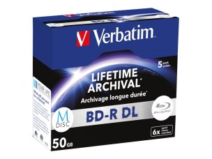 Verbatim M-Disc - BD-R DL x 5 - 50 GB - storage media