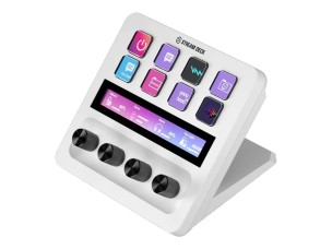 Elgato Stream Deck + - keypad - with LCD touch panel, 4 dials - white Input Device