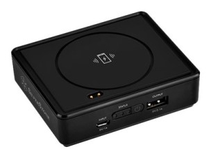SilverStone QIB052 wireless charging stand / power bank - Li-Ion - USB