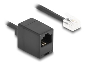 Delock phone cable - 5 m - black