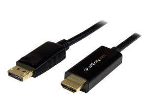 Startech 6.5 ft / 2m DisplayPort to HDMI converter cable - 4K (DP2HDMM2MB) - adapter cable - DisplayPort / HDMI - 2 m