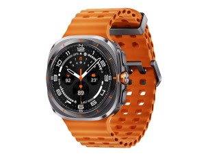 Samsung Galaxy Watch Ultra - titanium - smart watch with marine band - orange - 32 GB - titanium grey