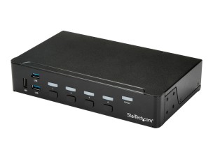 Startech 4 Port HDMI KVM - HDMI KVM Switch - 1080p - USB 3.0 & Audio Support - KVM Video Switch (SV431HDU3A2) - KVM / USB switch - 4 ports - rack-mountable