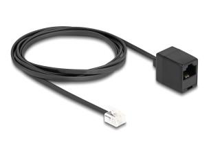 Delock phone cable - 2 m - black