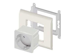 Delock Easy 45 - power socket-outlet - 1 power socket - white, RAL 9003 (pack of 10)