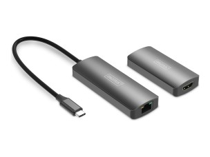 DIGITUS - transmitter and receiver - video/audio/USB extender - HDMI, USB-C