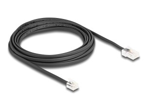 Delock phone cable - 5 m - black