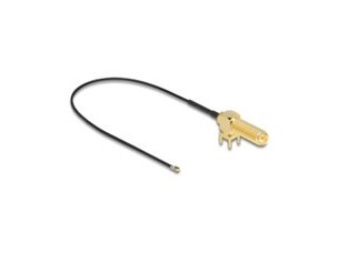 Delock antenna cable - 25 cm - black