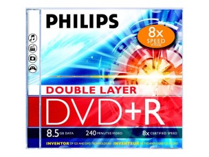 Philips DR8S8J05C - DVD+R DL x 5 - 8.5 GB - storage media