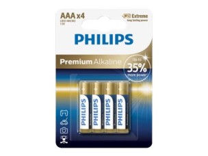 Philips Premium LR03M4B battery - 4 x AAA / LR03 - Alkaline