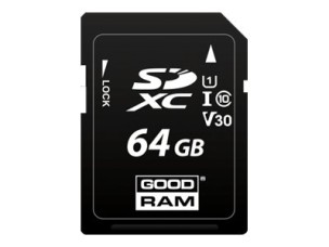 GOODRAM S1A0 - flash memory card - 64 GB - SDXC UHS-I