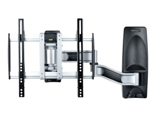 Startech Articulating TV Wall Mount, VESA Wall Mount Supports 65 inch/99lb/Flat/Curved TVs, Retractable Low Profile Wall Mount TV Bracket, Adjustable Corner TV Wall Mount, Swivel/Rotation/Tilt (TV-WALL-MOUNT-65FS) mounting kit - articulating - for curved 