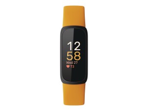 Fitbit Inspire 3 - black - activity tracker with band - orange - morning glow, black