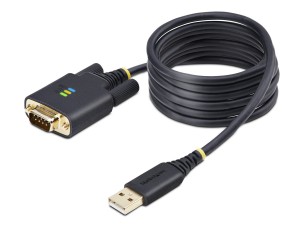 StarTech 6.6ft (2m) USB to Serial Adapter Cable, COM Retention, RS232 - USB / serial cable - USB to DB-9 - 2 m
