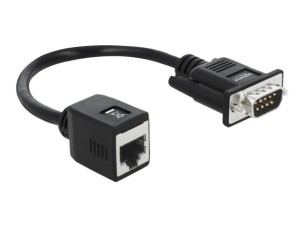 Delock - serial adapter - DB-9 to RJ-45 - 20 cm