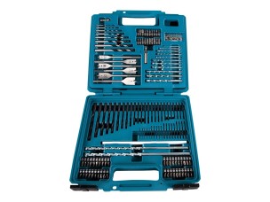 Makita screwdriver, drill bit, socket and hole saw set - 212 pieces