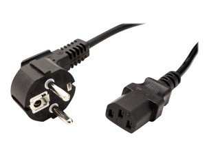 VALUE - power cable - power CEE 7/7 to power IEC 60320 C13 - 60 cm