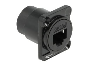 Delock D-Type - network socket mechanism - 1 network socket - black