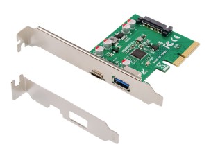 DIGITUS DS-30225 - USB adapter - PCIe 2.0 x4 - USB-C 3.1 x 1 + USB 3.1 Gen 2 x 1