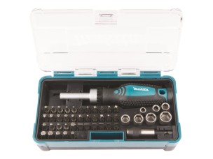 Makita - ratcheting screwdriver with bit and socket set - 47 pieces