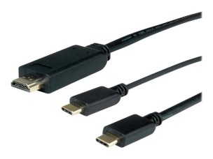 Roline adapter cable - HDMI / USB - 2 m