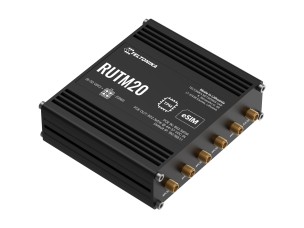 Teltonika RUTM20 - wireless router - WWAN - Wi-Fi 5, LTE - 5G, 4G, 3G - DIN rail mountable, surface-mountable, wall-mountable