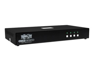 Tripp Lite Secure KVM Switch, 4-Port, Single Head, DisplayPort to DisplayPort, 4K, NIAP PP4.0, Audio, CAC, TAA - KVM / audio switch - 4 ports - TAA Compliant