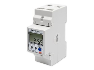 Qoltec - power metre - single-phase, DIN rail, 230V, LCD - Wi-Fi - white