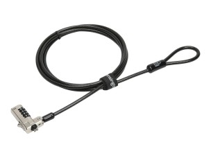 Kensington N17 Combination Cable Lock for Dell Devices with Wedge Slots - security cable lock