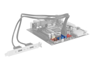 Delock Converter M.2 Key B+M male > 2 x USB 3.0 Pin Header - USB adapter - M.2 Card - USB 3.0 (internal) x 2