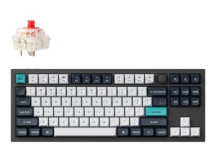 Keychron Q3 Max - keyboard - QMK/VIA, custom mechanical, fully assembled knob - carbon black Input Device