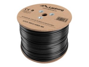 Lanberg bulk cable - 305 m - black, RAL 9004