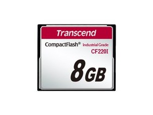 Transcend CF220I Industrial Grade - flash memory card - 8 GB - CompactFlash