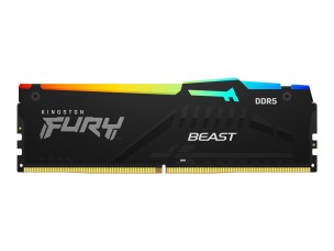 Kingston FURY Beast RGB - DDR5 - module - 32 GB - DIMM 288-pin - 5200 MHz / PC5-41600 - unbuffered