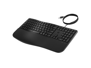 HP 485 Comfort - keyboard - multi device, 23 programmable keys, 3-zone layout full size - QWERTY - International English - black Input Device