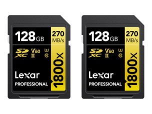 Lexar Professional GOLD Series - flash memory card - 128 GB - SDXC UHS-II