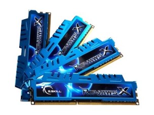 G.Skill Ripjaws-X - DDR3 - kit - 32 GB: 4 x 8 GB - DIMM 240-pin - 1600 MHz / PC3-12800 - unbuffered