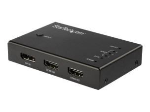 Startech 4 Port HDMI Video Switch - 3x HDMI & 1x DisplayPort - 4K 60Hz - video/audio switch - 4 ports