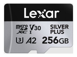 Lexar Professional SILVER PLUS - flash memory card - 256 GB - microSDXC UHS-I