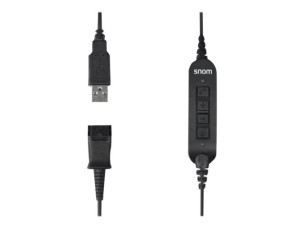 snom headset cable - audio / USB - 1.7 m